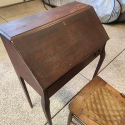 Antique Desk And Chair