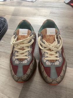Gucci rython GG supreme beige red brick red