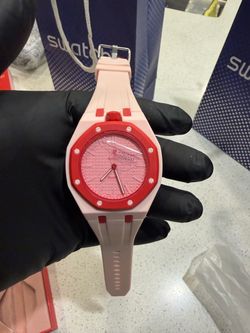 AP x Swatch Collab Red & pink