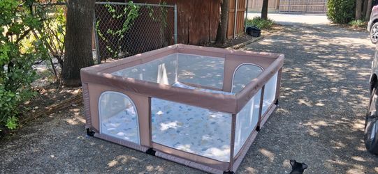 Huge 5ft x 6ft play pen with extra padding.