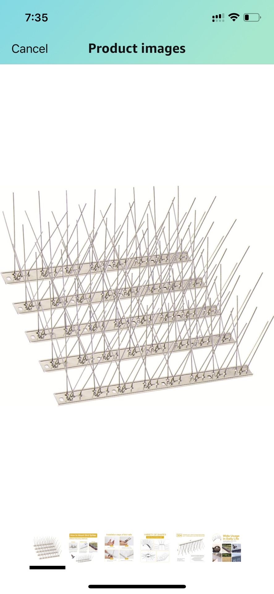SEEKSEE 10 Pack Bird Spikes –13 inch Pigeon Spikes Anti-Bird Nails Bird Repellent Metal Bird Deterant Spinners of Stainless Steel Bird Spikes for Pige
