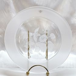 Avon Crystal 8" Plates, 2 Will Sell Separately 