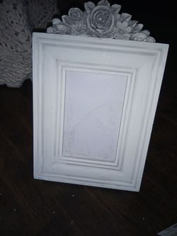 White wood frame
