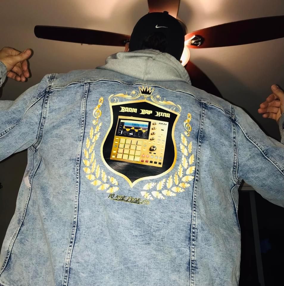 New Hip Hop Denim Jacket Boom Bap King Beat makers MPC