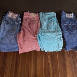 True religion shorts, 32 and 34