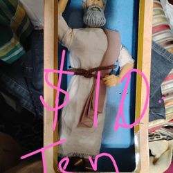 Moses Doll. 13" Tall. Talks