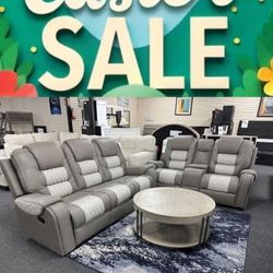 $50 Down Finance Reclining Sofa And Loveseat Sectional Bedroom Set Queen Bed King Bed Mattress Bunk Bed Vanity Set 