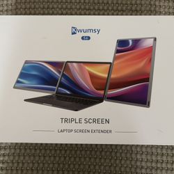 Kwumsy Triple Screen Laptop Extender – Dual 15.6” Screens