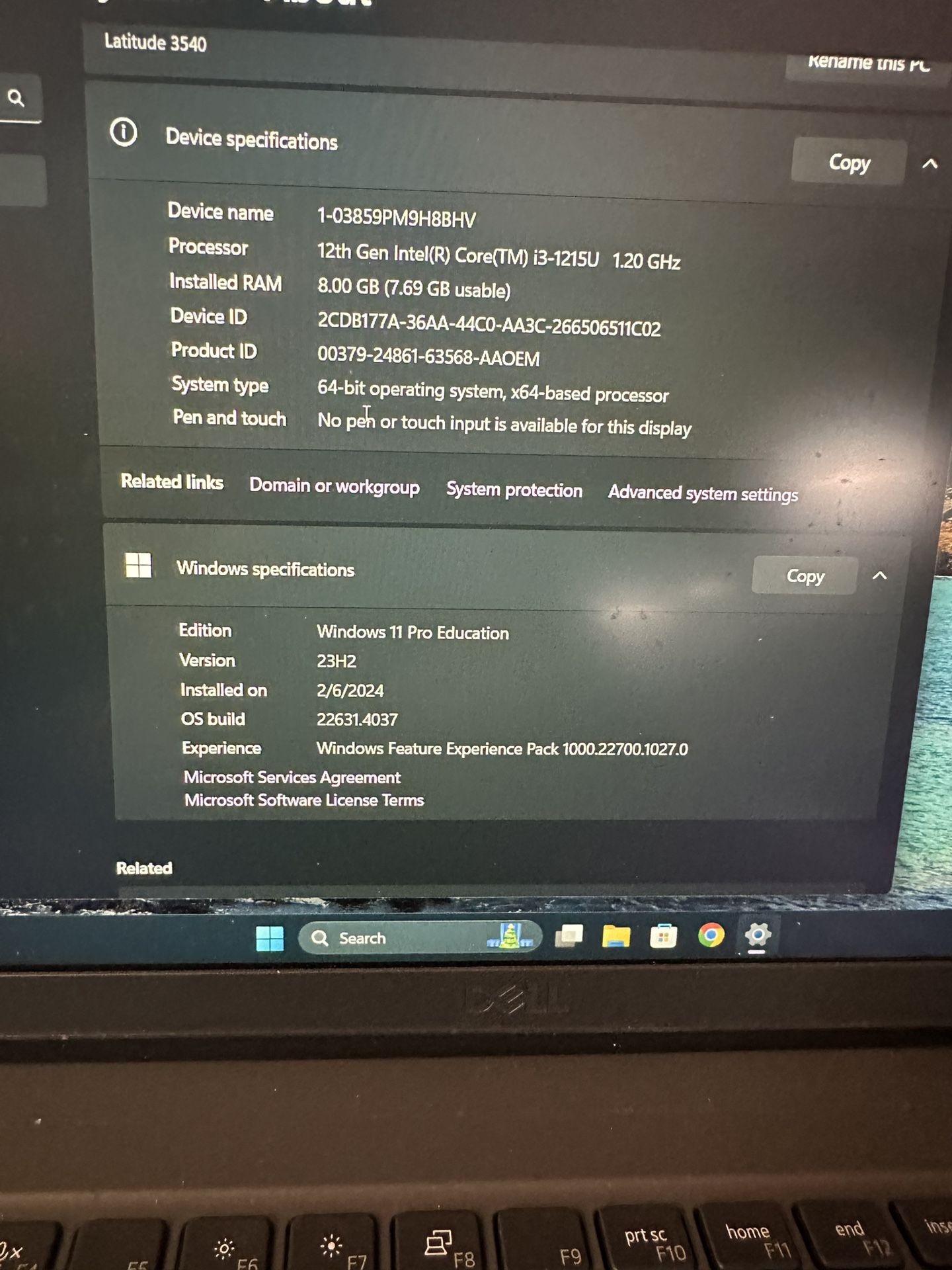 3540 Latitude Laptop