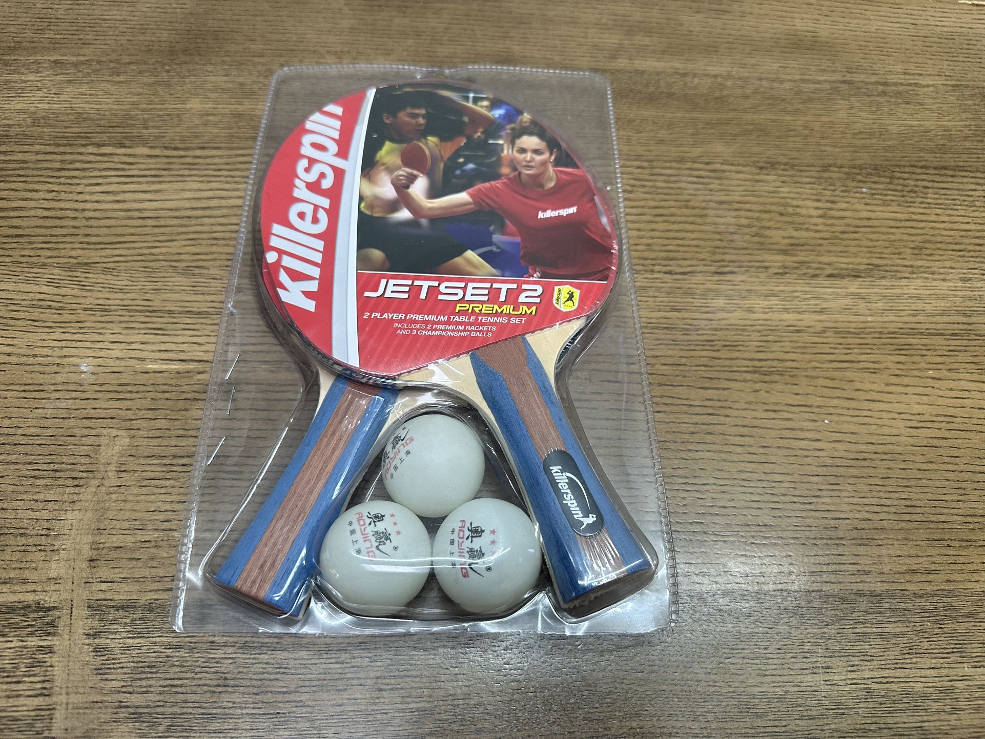 🏓 Killerspin Jet Set 2 Premium Table Tennis Set – 2 Rackets & 3 Balls (Open Box, Unused)