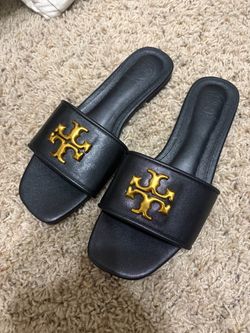 Tory Burch Black Leather Sandals
