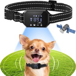 GPS Wireless Dog Fence System, Electric Dog Fence, Portable GPS Wireless Pet Perimeter Dog Collar. Large Stable Signal Boundary Range Up to 6560Ft. Ad