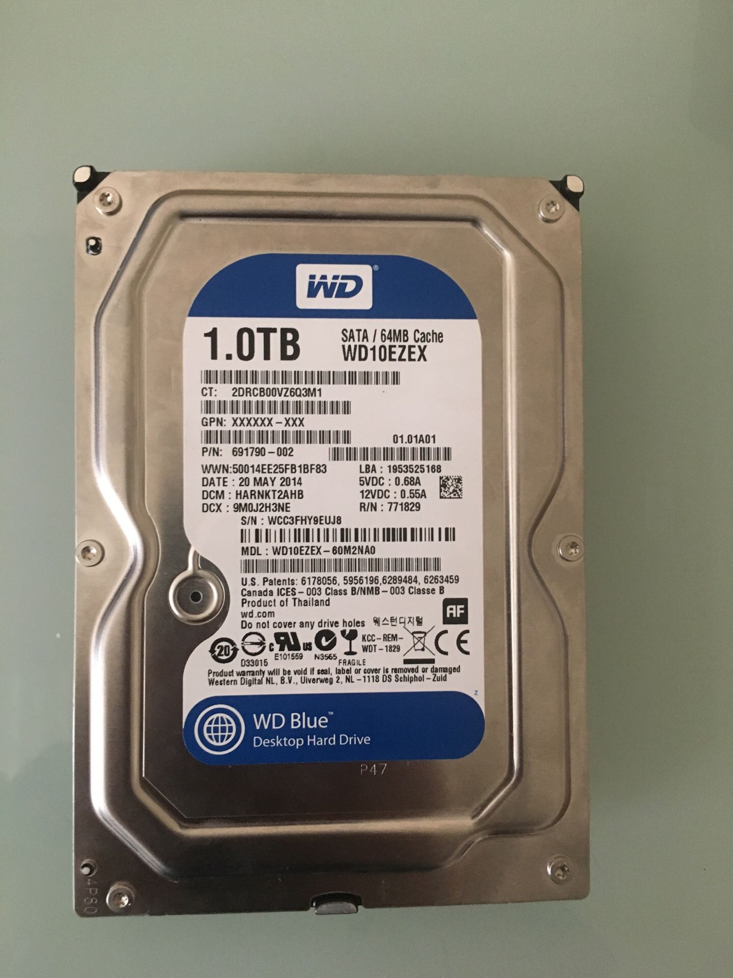 Desktop WD 1tb hard drive