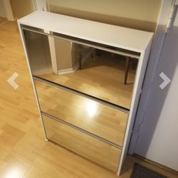 Shoe Cabinet With Mirror 