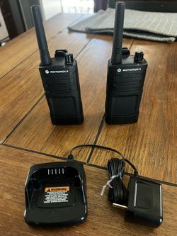 2 x Motorola RMM2050 On-Site 2-Way Radio