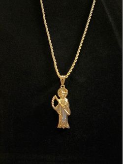 Santa muerte necklace