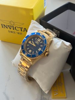 NEW Invicta Specialty Rowan Blue Dial Gold 40mm Men’s Watch New in box