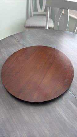 21” Round Wooden Lazy Susan Turntable