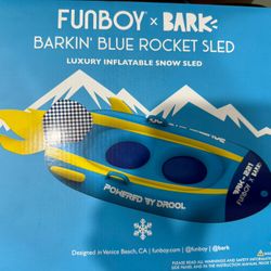 Funboy Bark Barkin Blue Rocket Sled
