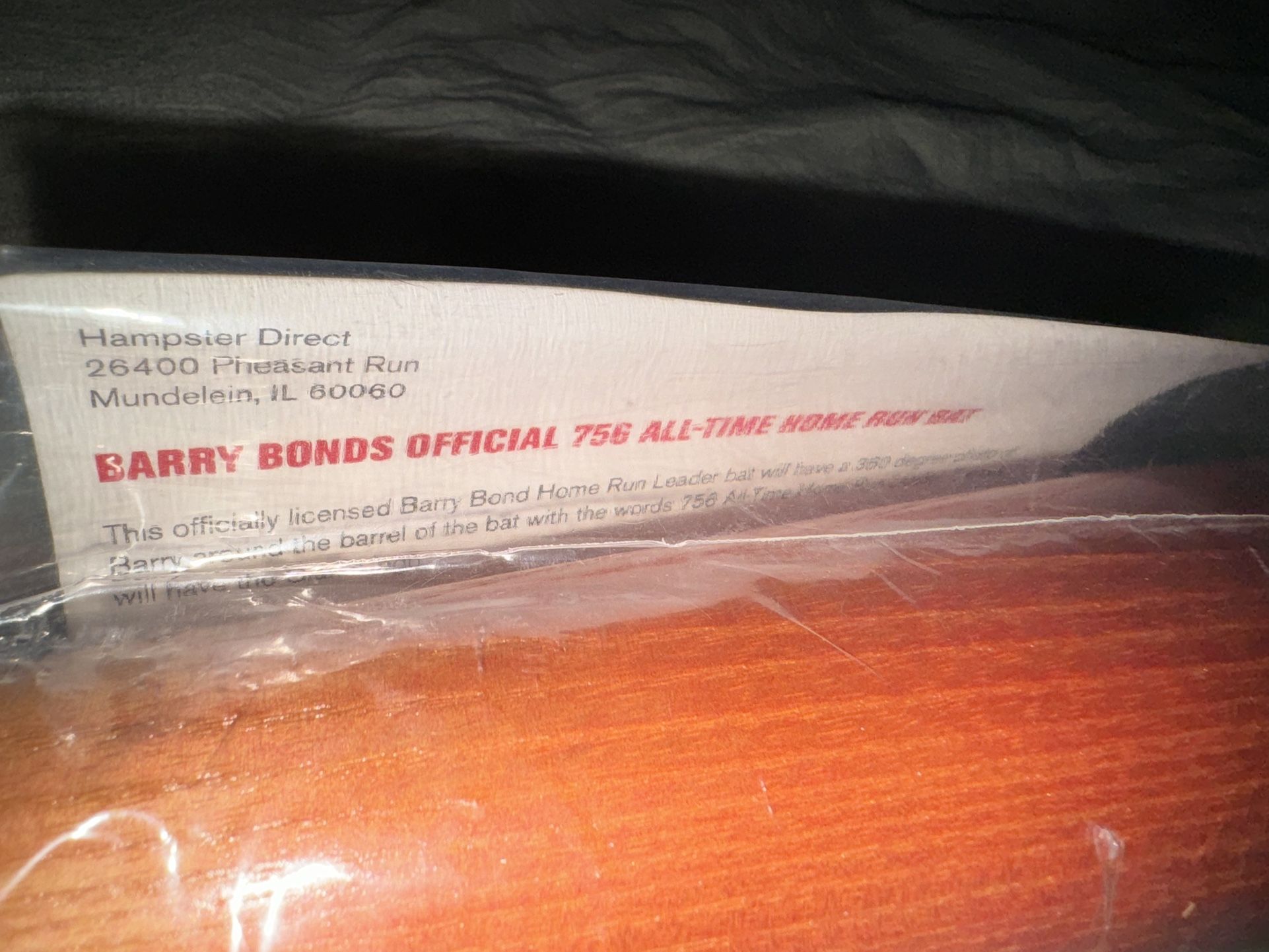 Barry Bonds 756th Home Run Bat Collectible