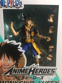 Anime Heroes One Piece Monkey D. Luffy Dressrosa Figure From Bandai