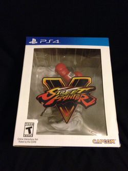 Complete Street Fighter 5 Collectors Edition Game Set PS4