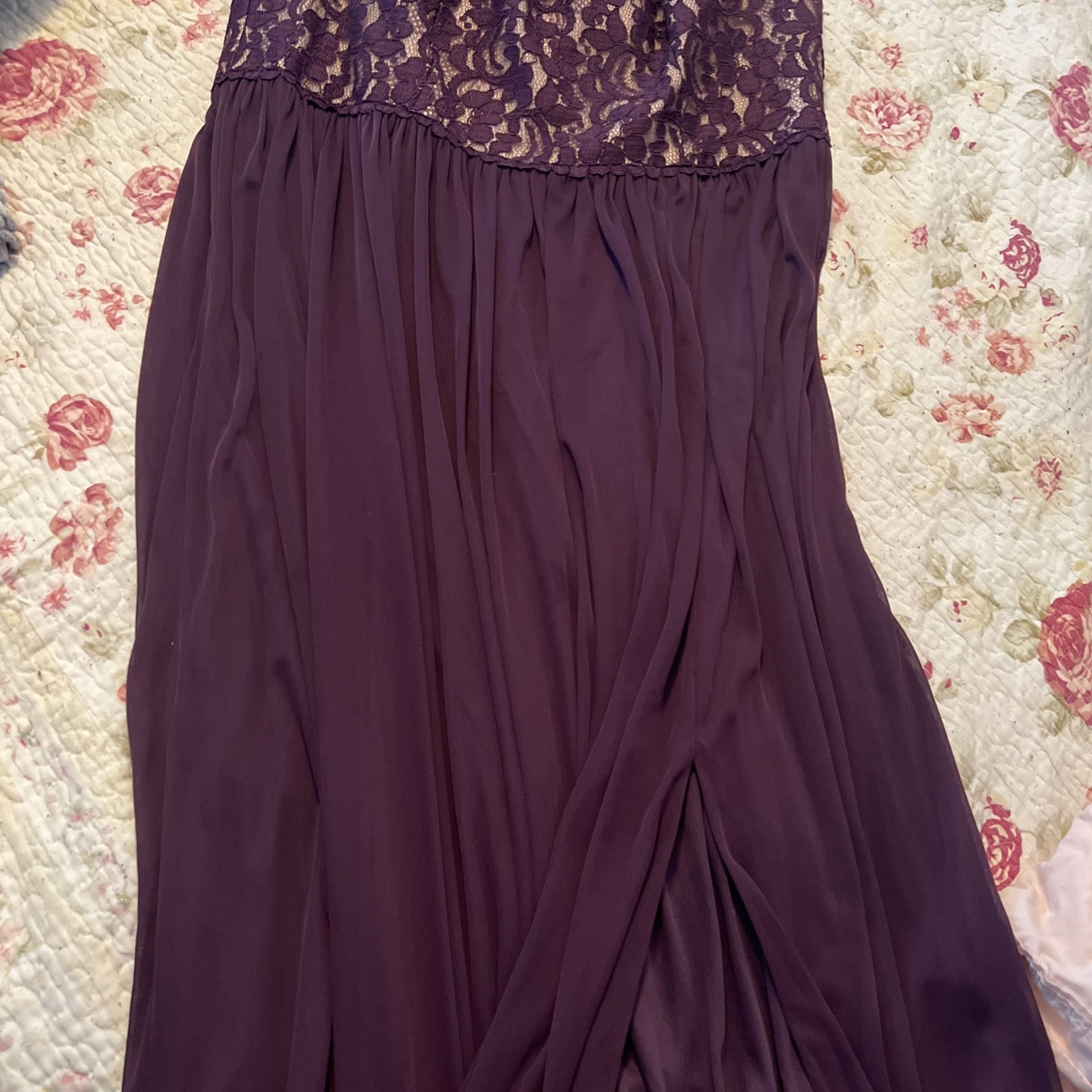 Dark Purple Evening Gown