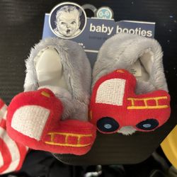 Gerber Baby Booties Size 0-6m