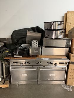 Garland 60” Commercial Gas Range – Griddle & 2 Ovens