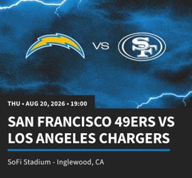 Chargers vs Niners Preseason
