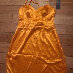 Orange Corset Dress