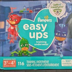 Pampers easy ups training underwear/ pull ups 3t-4t - 116 counts