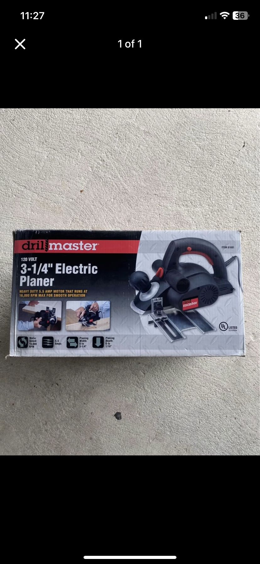Drill Master 3 1/4" Electric Planer