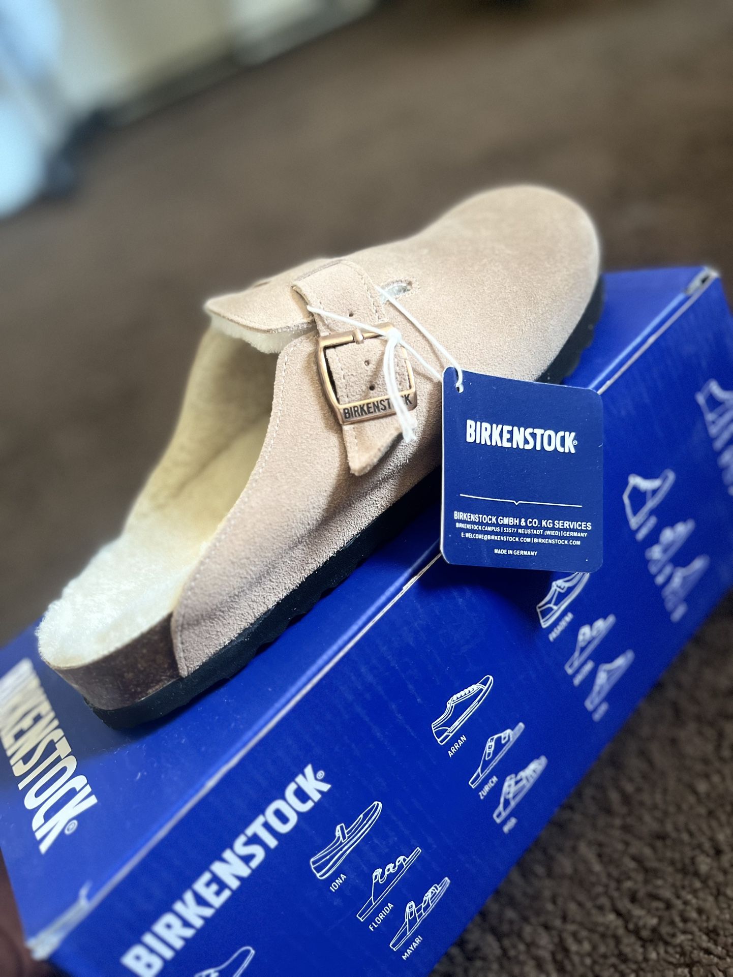 BIRKENSTOCK Boston Shearling Taupe 