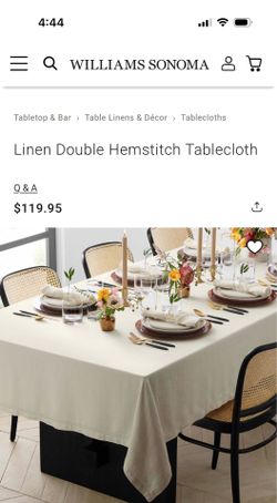 Williams-Sonoma tablecloth