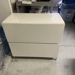 White Designer Filing Cabinet