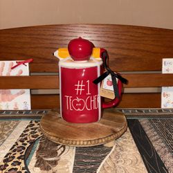 Rae Dunn #1 Teacher Topper Mug