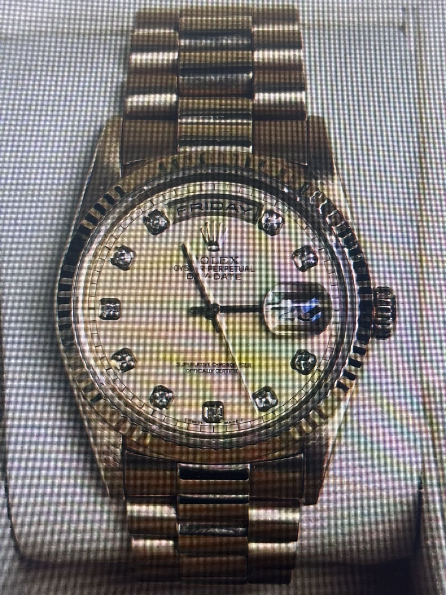 ROLEX Day Date Presidential 36 mm Dial and Bezel 18 Kt