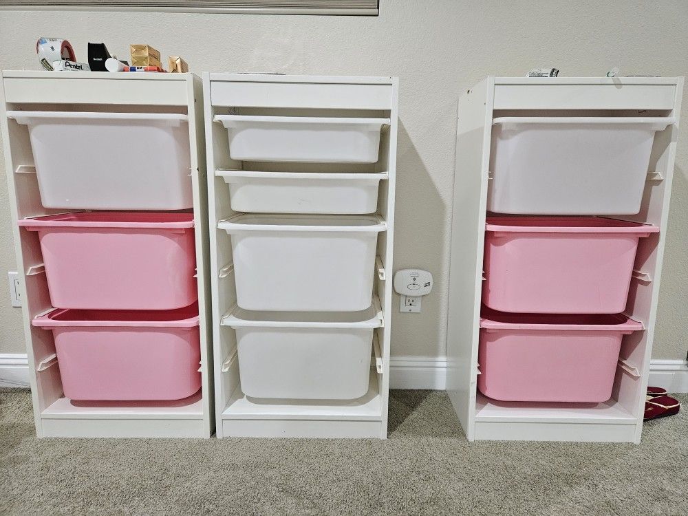 Ikea Trofast Storage With Bins
