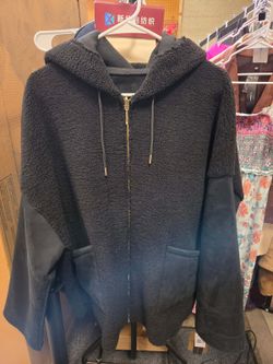 Weatherproof Reversible Faux Shearling Hooded Jacket Black XL NEW NWT