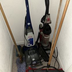 Brooms, Mops, Vascuums