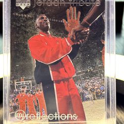 Michael Jordan vintage Jordan tribute MJ reflections MJ moment upper deck 1998 hologram