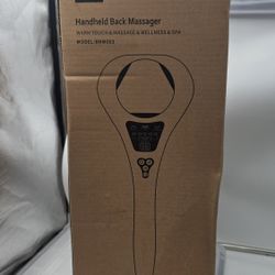 Handheld Massager for Pain Relief, Electric Back Massager Handheld Deep Tissue for Full Body, Corded Handheld Back Massager with Heat for Back and Nec