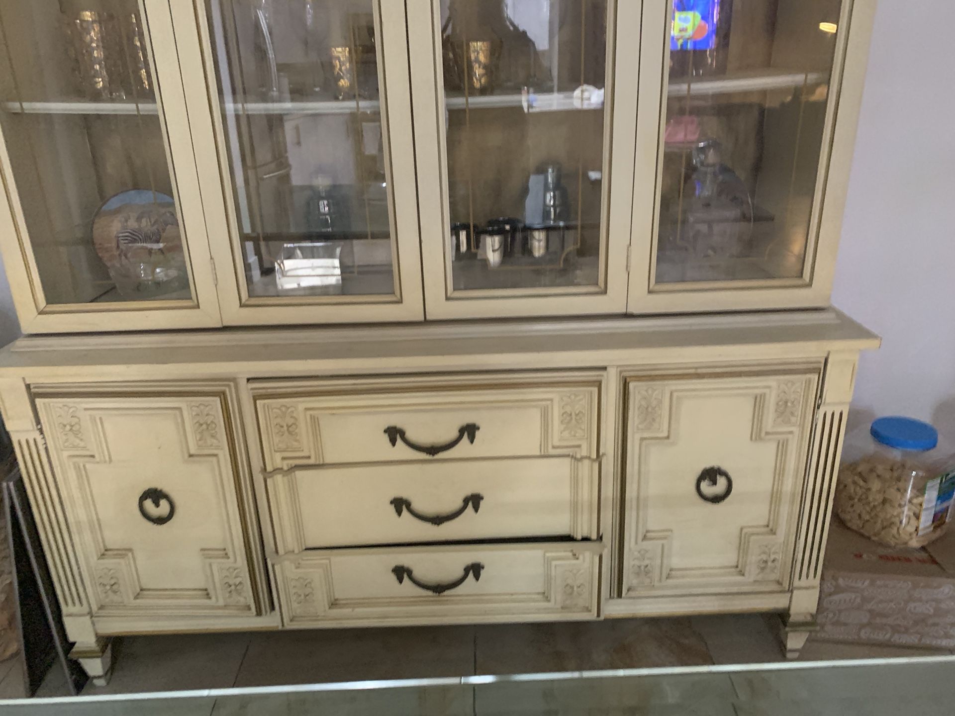 Free Antique China cabinet. With mini matching server