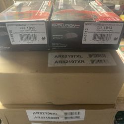 Power Stop K7564 Front and Rear Z23 Carbon Fiber Brake Pads with Drilled & Slotted Brake Rotors Kit