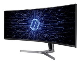SAMSUNG 49” Odyssey CRG Series Dual QHD (5120x1440) Curved Gaming Monitor, 120Hz, QLED, HDR