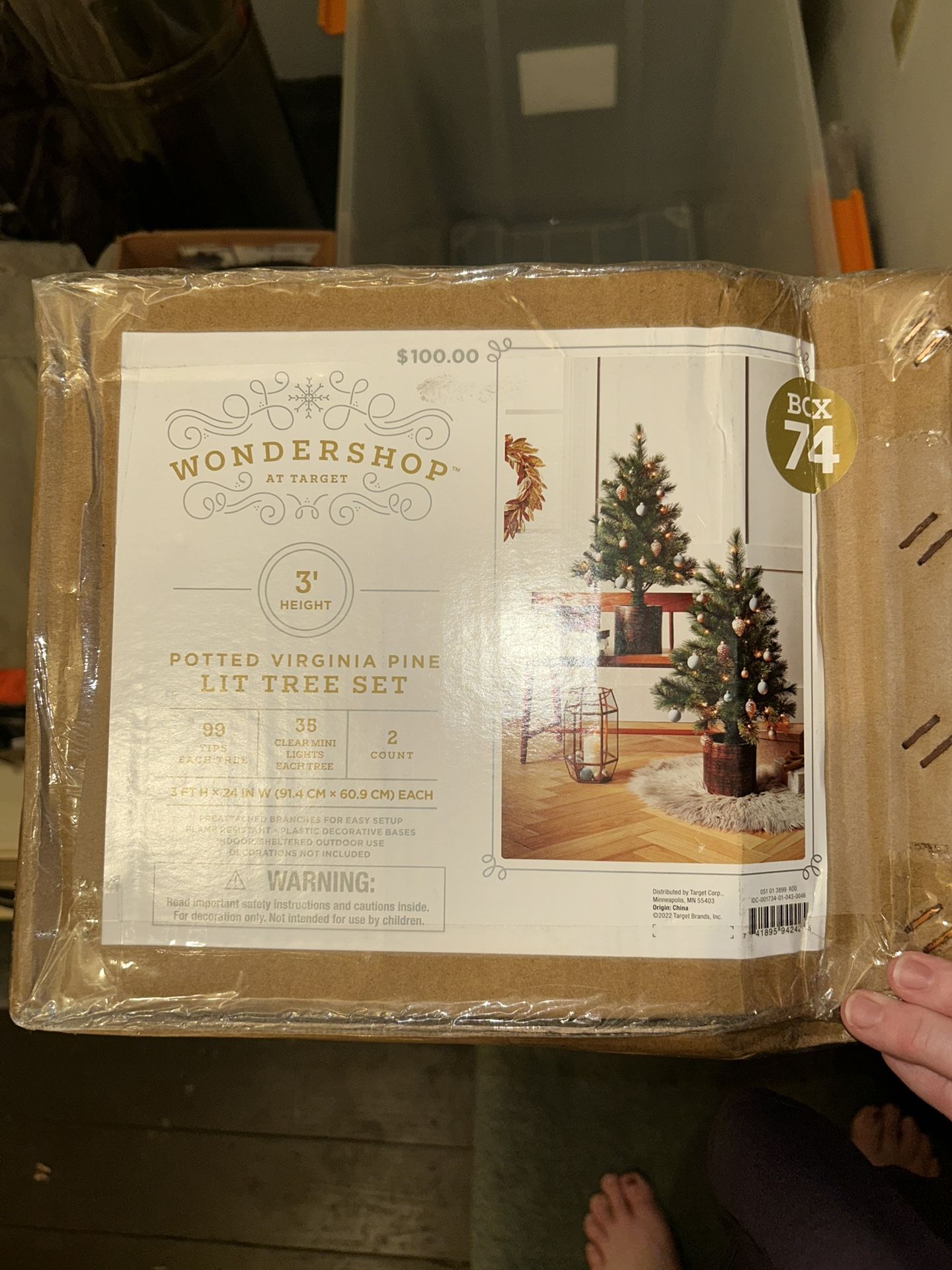 Lighted Virginia Pine Tree Set