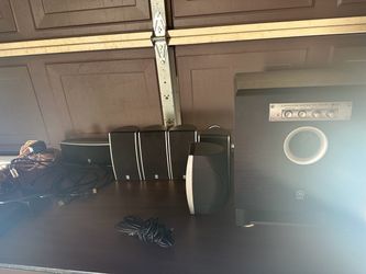 Surround sound system with subwoofers