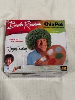 Bob Ross Chia Pet with Paint Palette – The Joy of Painting
