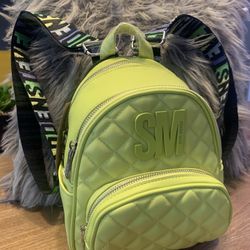 Brand new with tags Steve Madden lime neon green mini backpack purse for Sale in San Antonio TX OfferUp
